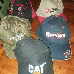 Assorted, 5 "Red neck" Hats